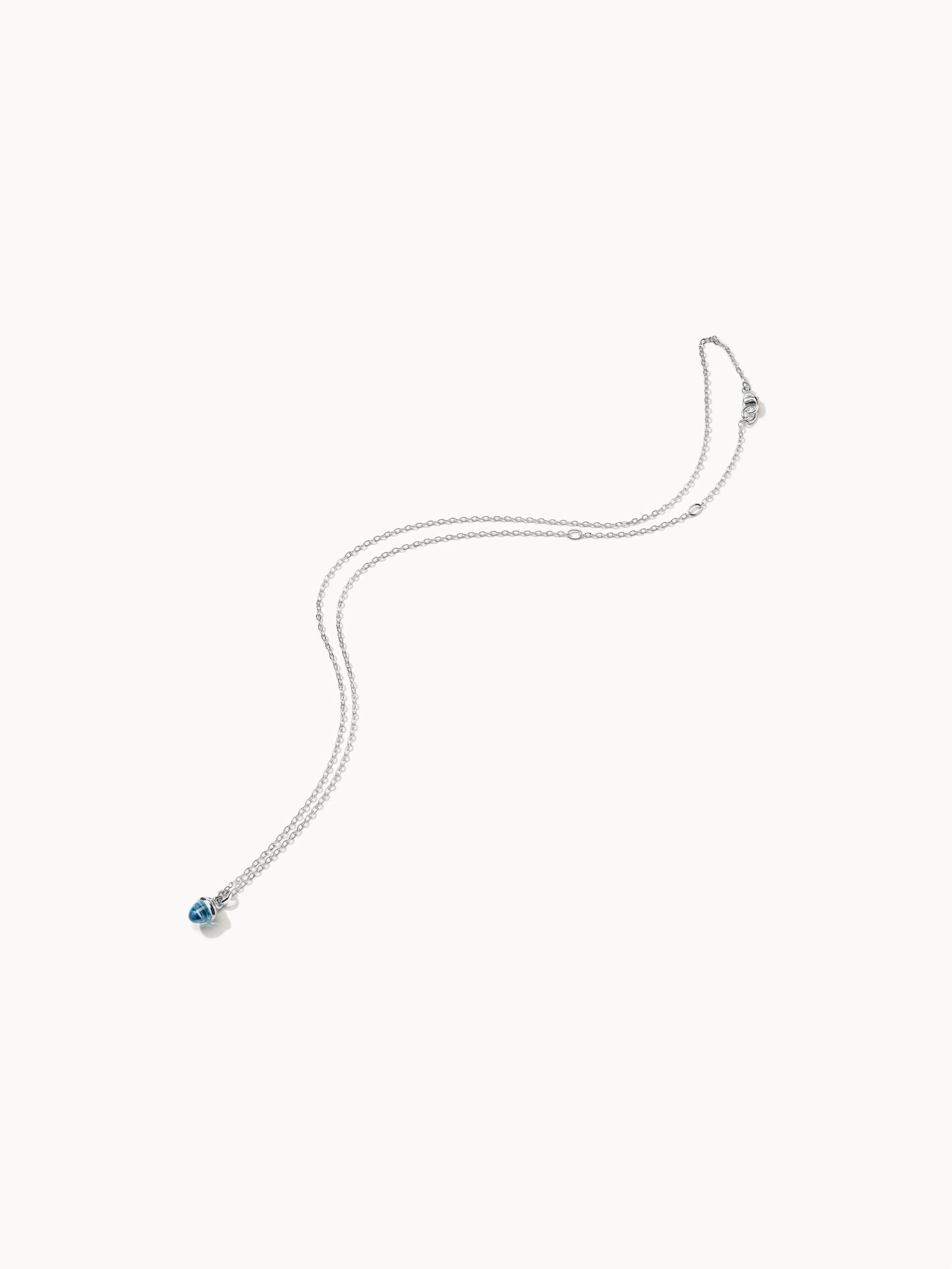 TAMARA COMOLLI Halskette NECKLACE 'MYMIKADO' WITH SWISS TOPAZ aus 18 Karat Weißgold und Swiss Topas