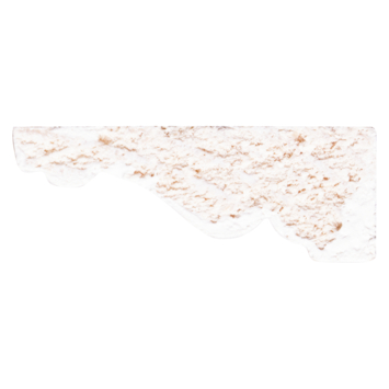 Decorlijst grenen 12x32 mm wit gegrond lengte 270 cm