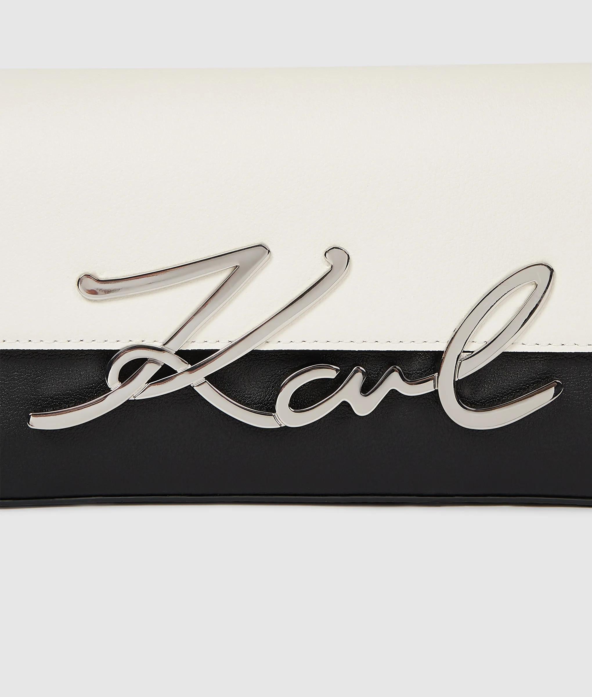 Schoudertas K/Signature van imitatieparels