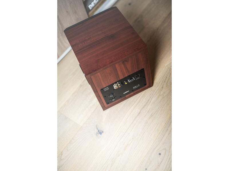 Edifier Regallautsprecher Paar S350DB mit Subwoofer Braun Aktive 2.1 Lautsprecher mit Subwoofer und Bluetooth