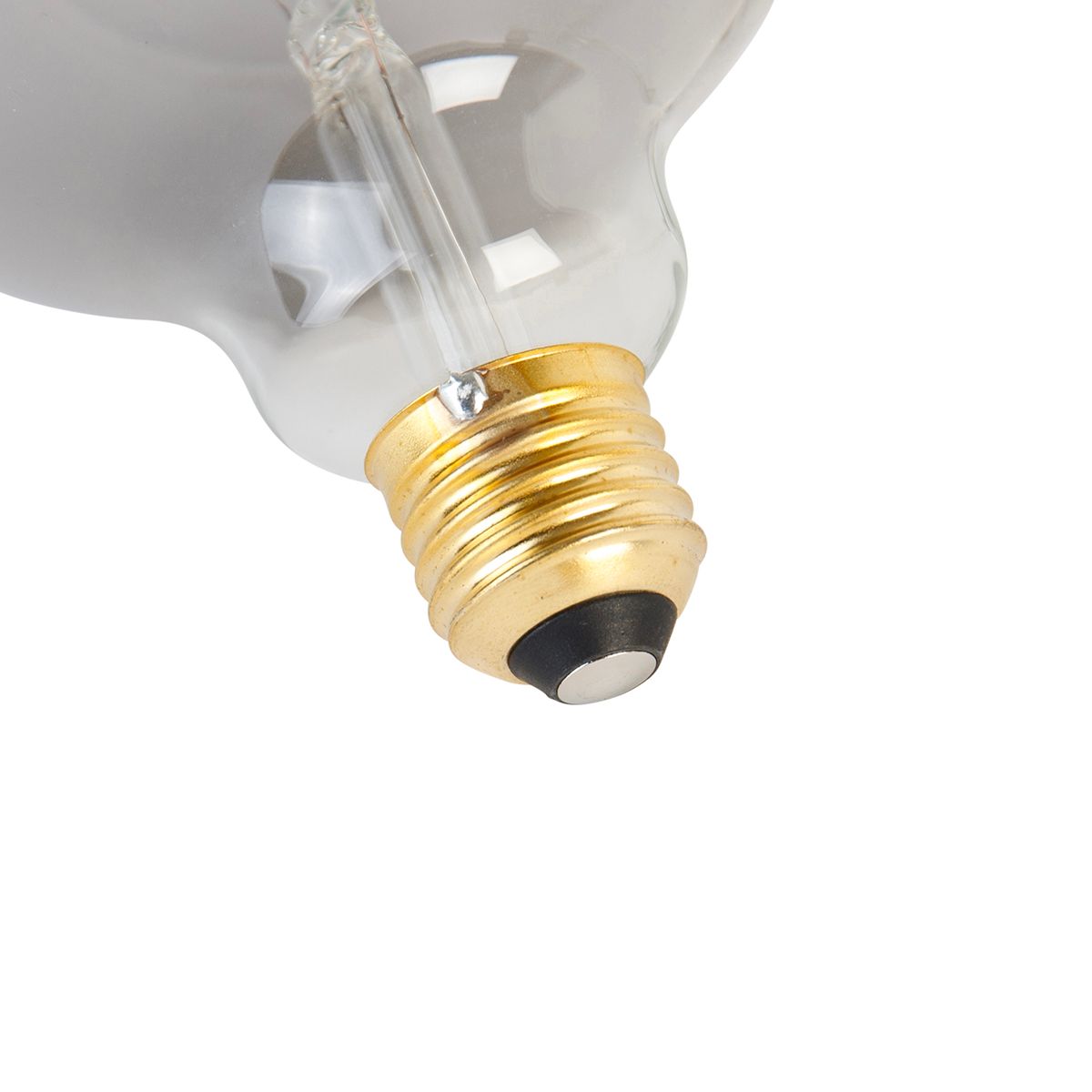 E27 dimbare LED gedraaid filament lamp G125 smoke 4W 120 lm 1800K