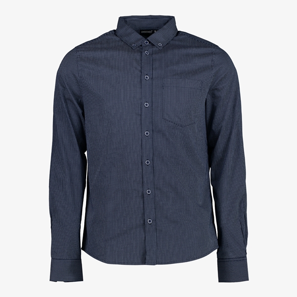 Unsigned heren overhemd donkerblauw