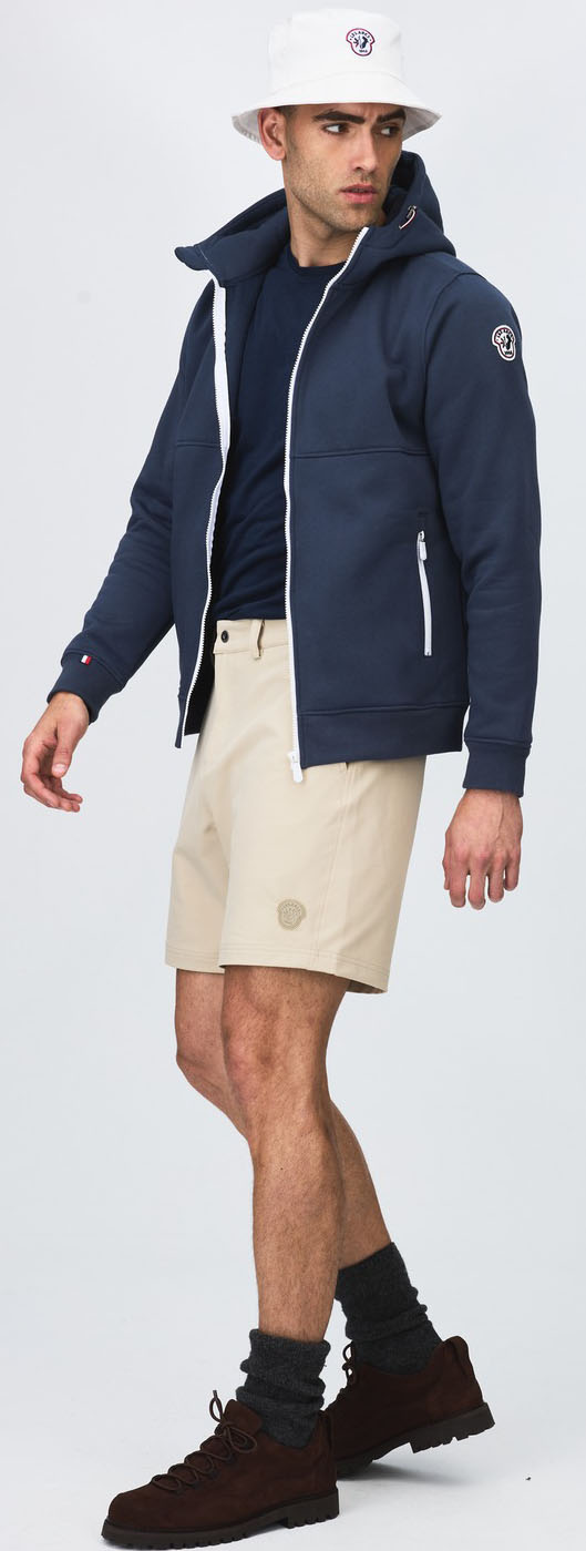 Olivier Zip Hood Herre 001/Navy