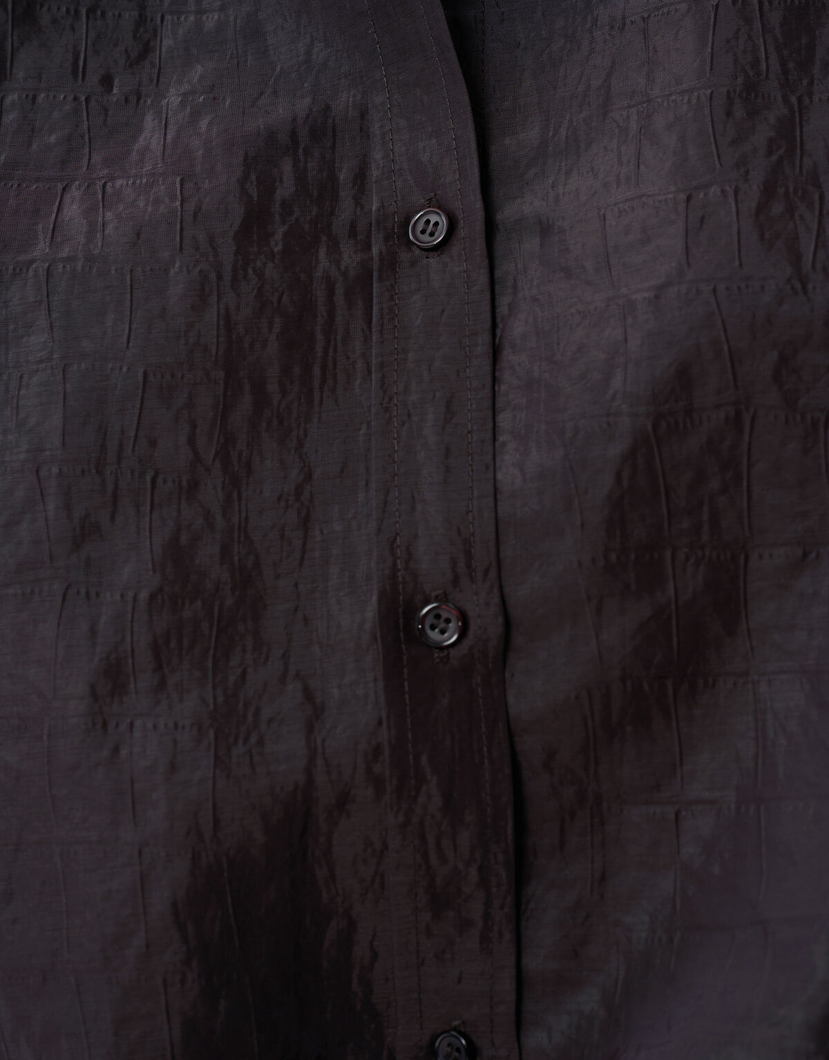 Croco Blouse Donkerbruin