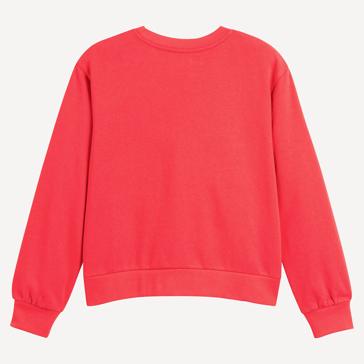 COLEÇÕES LA REDOUTE<br>Suéter de gola redonda Ferret em fleece, com a estampa Amore