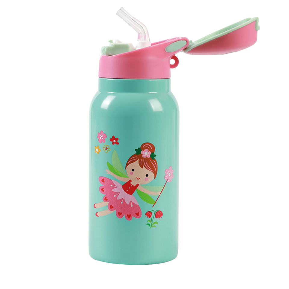 I-Drink - Termoflaske - 350 ml - FAIRY Kids med foldbar hætte