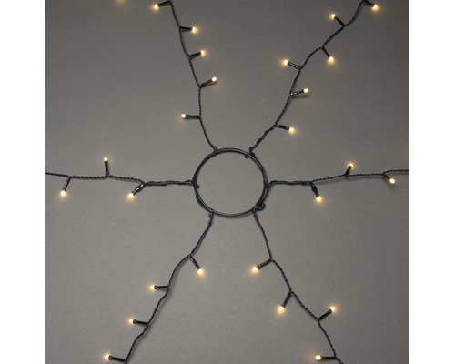 Konstsmide boomjas met 270 LED's, amberkleurige lichtkleur, inclusief timer.