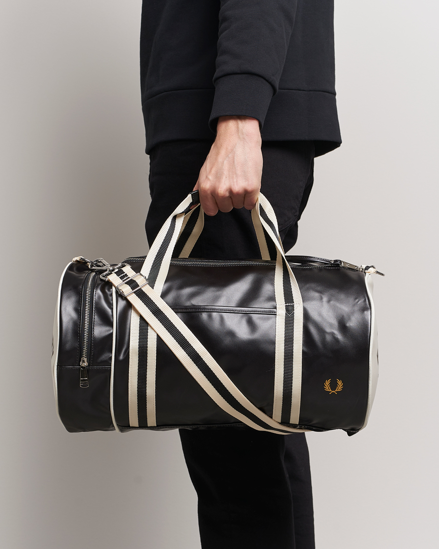Fred Perry Classic Barrel Bag Black/Ecru