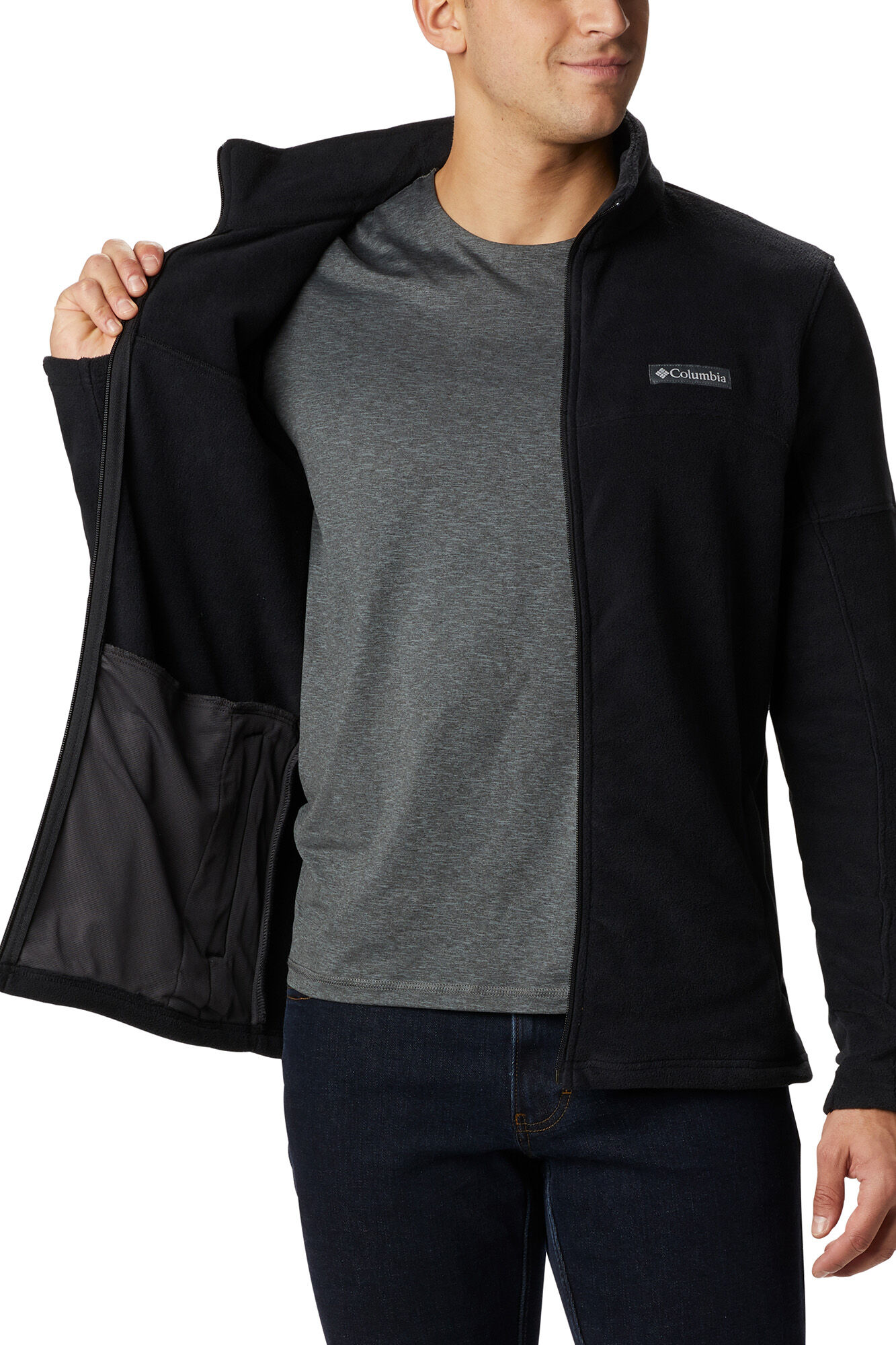 Jaqueta Columbia Basin Trail™ III com zíper - Preta