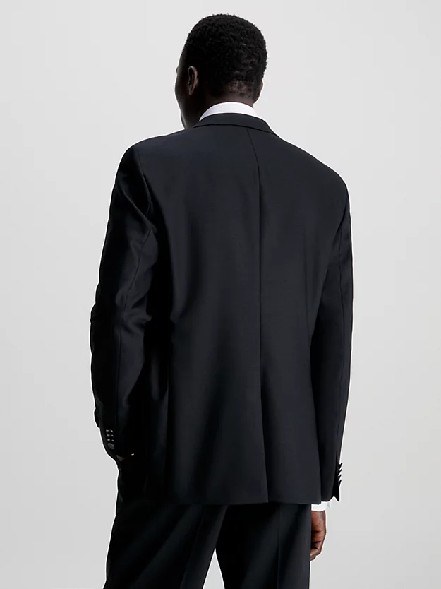 Blazer slim estilo smoking