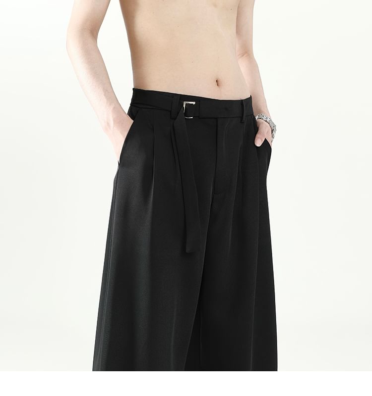 VEAZ - Hoge taille effen wijde broek