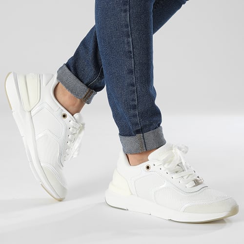 Baskets Femme Flexi Runner Lace Up 1370 White Marshmallow