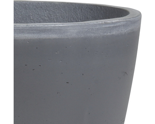 Lafiora gladde plantenpot Ø 32 cm H 28 cm antraciet/grijs