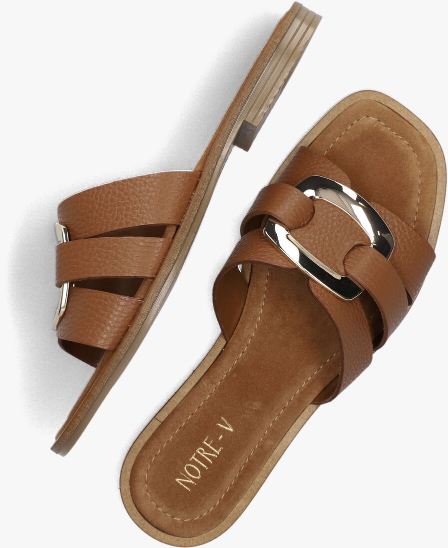 cognac notre-v slippers 22718
