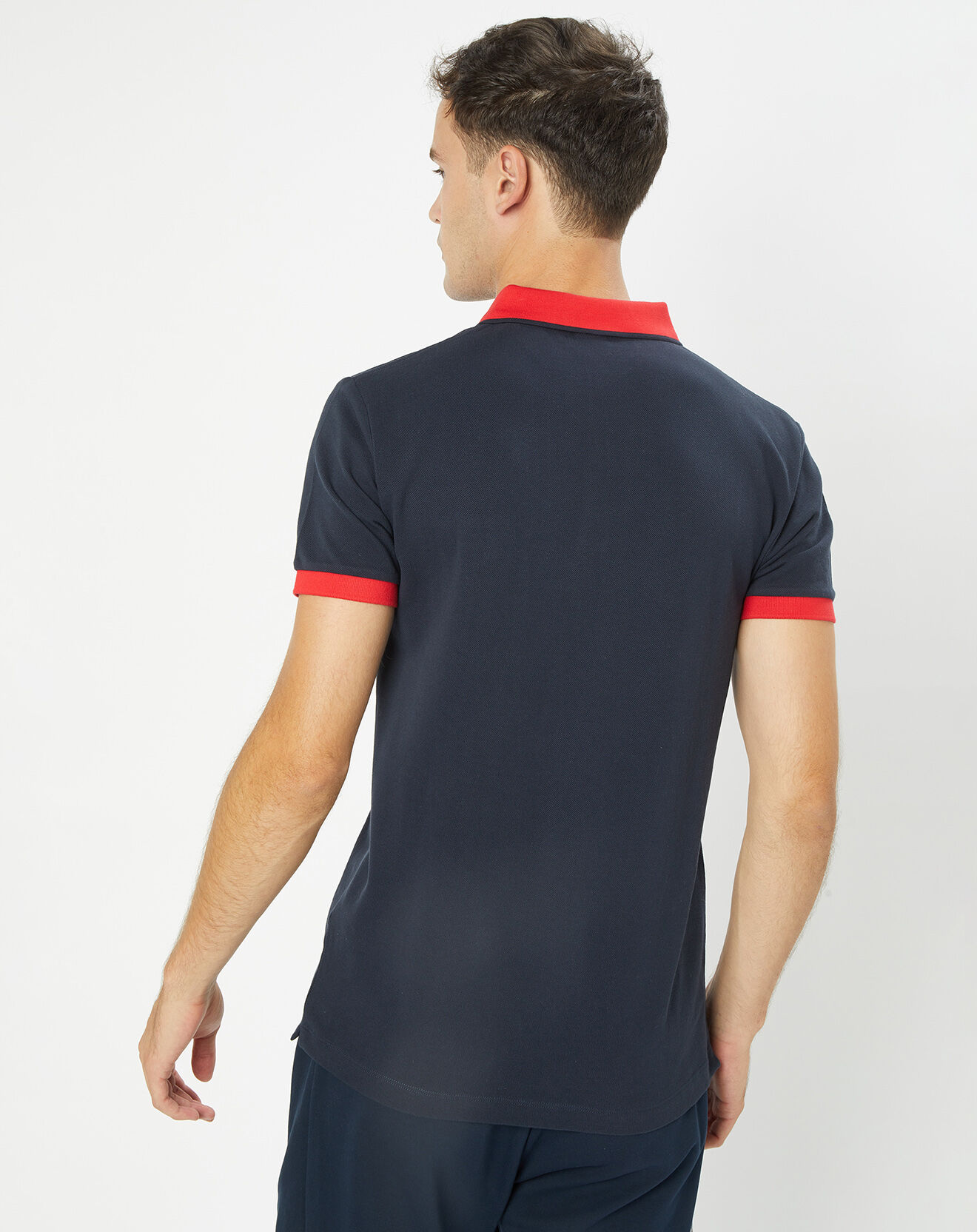 Hackett London Polo Regular Fit Aston Martin Racing Contrast bleu marine/rouge