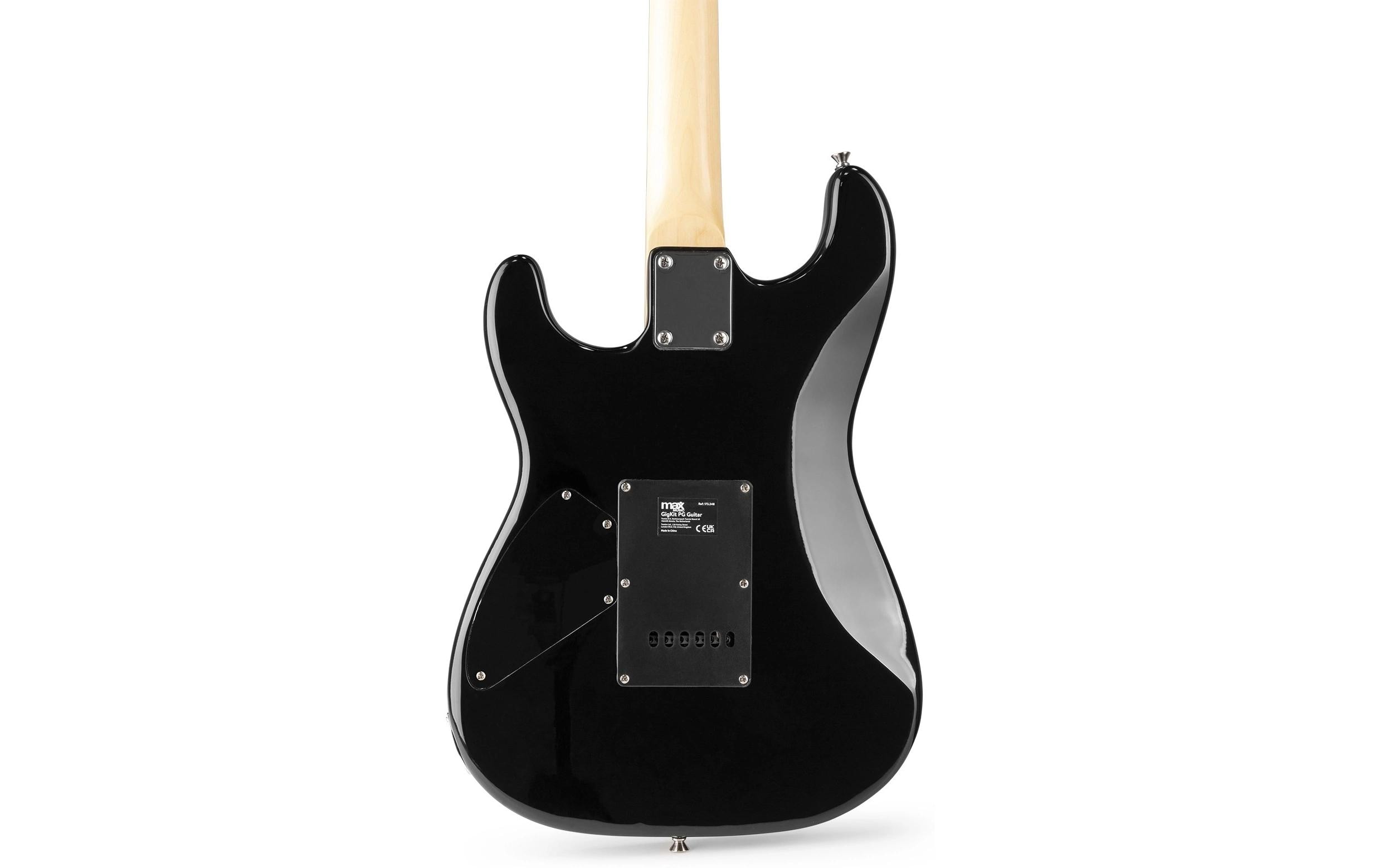E-Gitarre GigKit Quilted Style Schwarz<br>E-Gitarre mit Zubehör