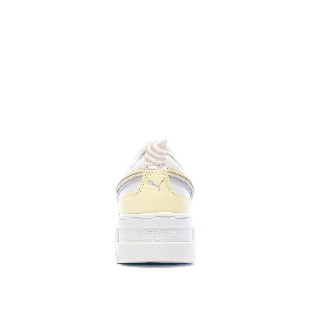 Puma Baskets Blanches/Jaune Femme Puma Mayze Triplex