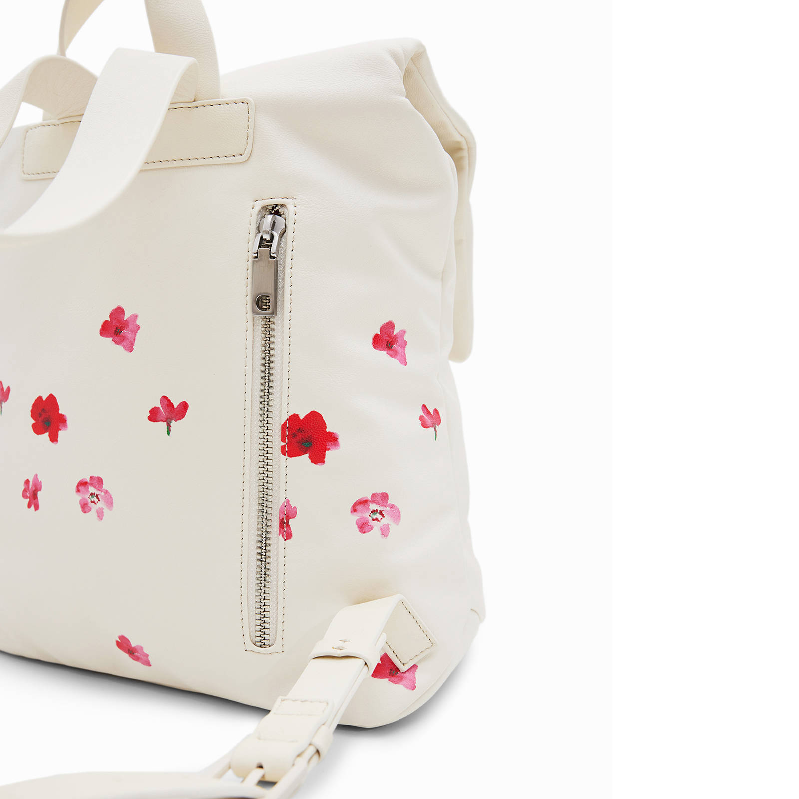 Desigual rugzak met bloemenprint wit