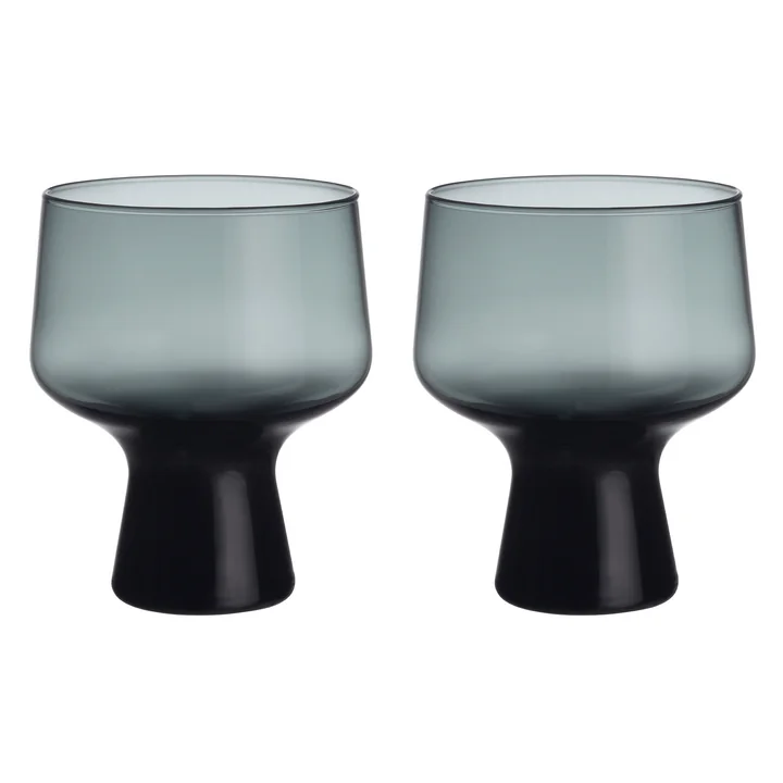 Iittala - Solare Kelchglas, 0,29 l, stahlgrau (2er-Set)