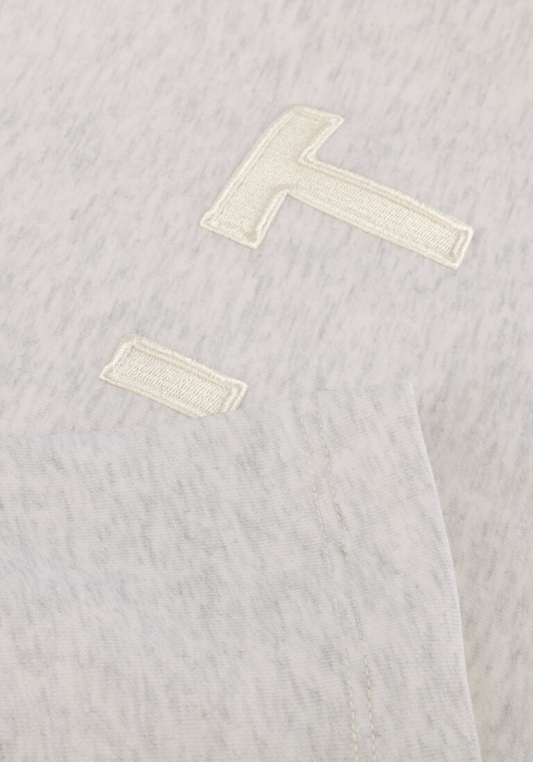 lichtgrijze haute l'amitié top hlt ss logo sweat