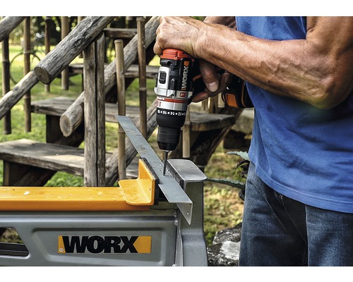 WORX Nitro 20V Slagboormachine 60Nm WX354 accu-slagboormachine, borstelloze motor, inclusief koffer, 2 x 2Ah accu's en lader