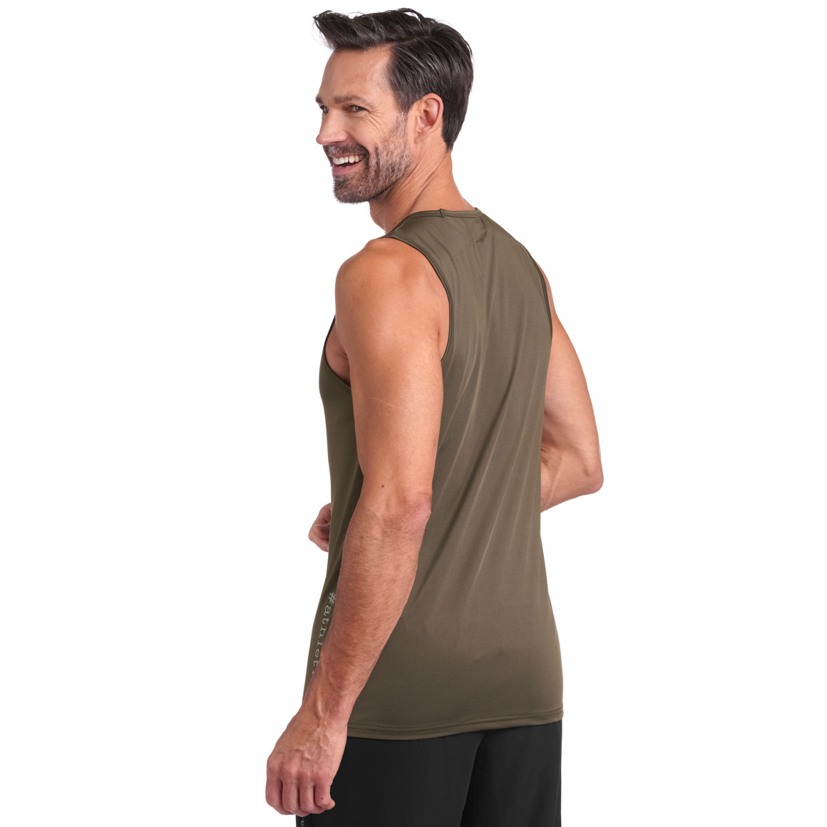 VanVaan Herren Sport-Tank-Top mit Rundhals dunkeloliv