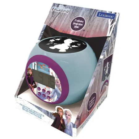 Waiky Projector-Wecker Disney Frozen 2 Anna Elsa mit Schlummerfunktion und Weckfunktion