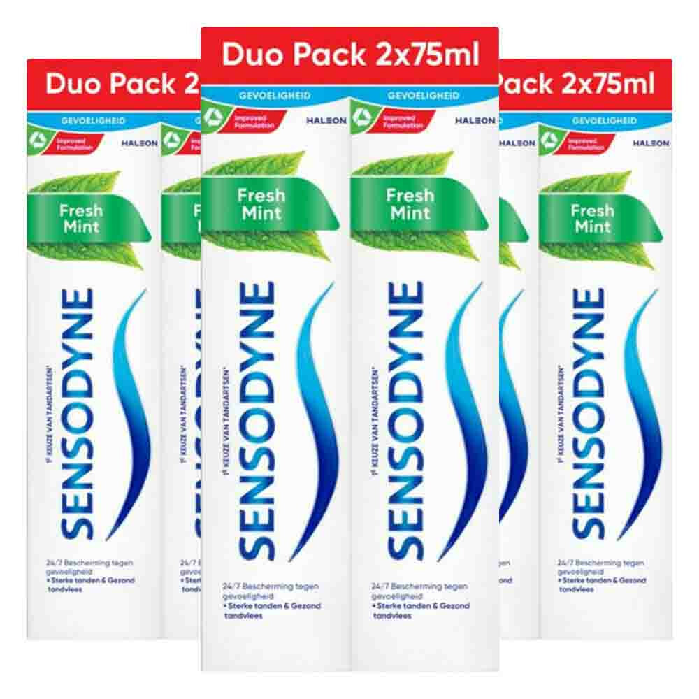 3x Sensodyne Tandpasta Fresh Mint Duo2 stuks