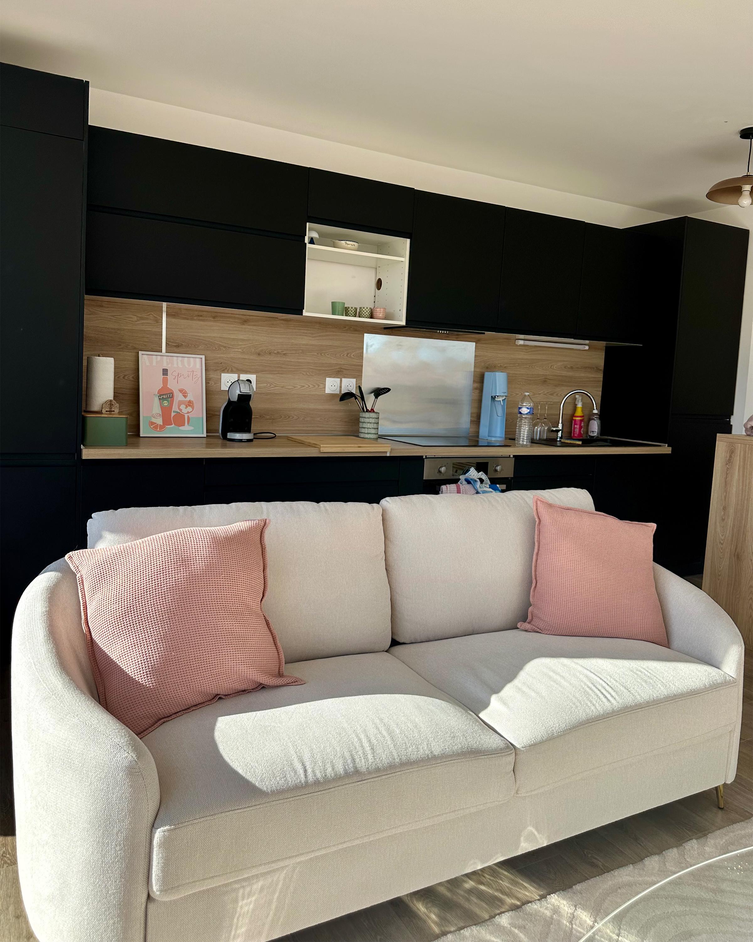 Bank 3-zits TROSA Stof Beige