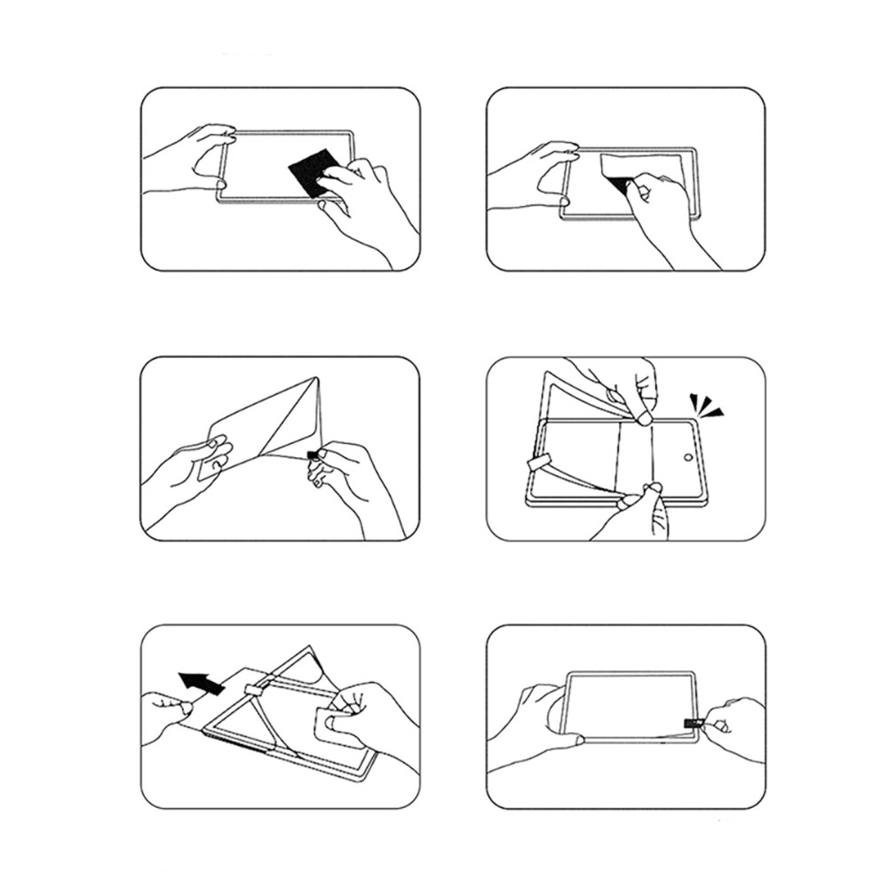 Samsung Galaxy Tab S10 FE / Tab S9 FE / Tab S9 / Tab S8 / Tab S7 Vollbild Display Schutzfolie Soft PET