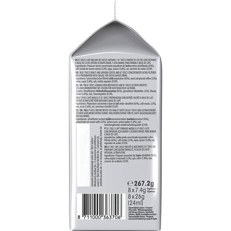 Capsules de café Tassimo L'Or Cappuccino - Paquet de 8