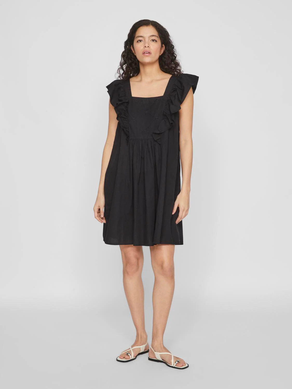 Vila  Vipimma kort kjole - Black Beauty