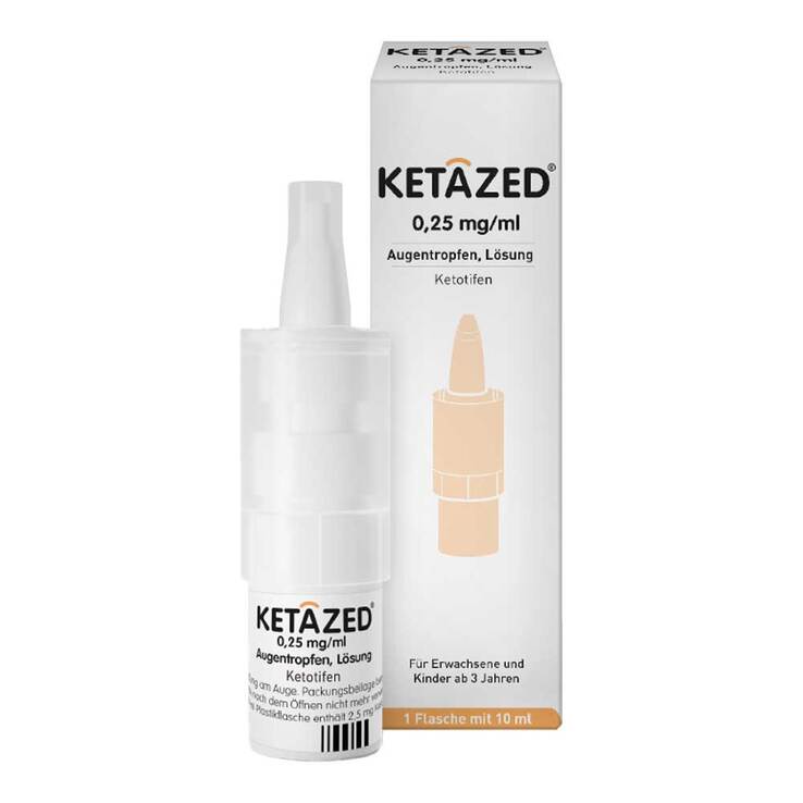 Ketazed 0,25 mg/ml Augentropfen Lösung, 1X10 ml
