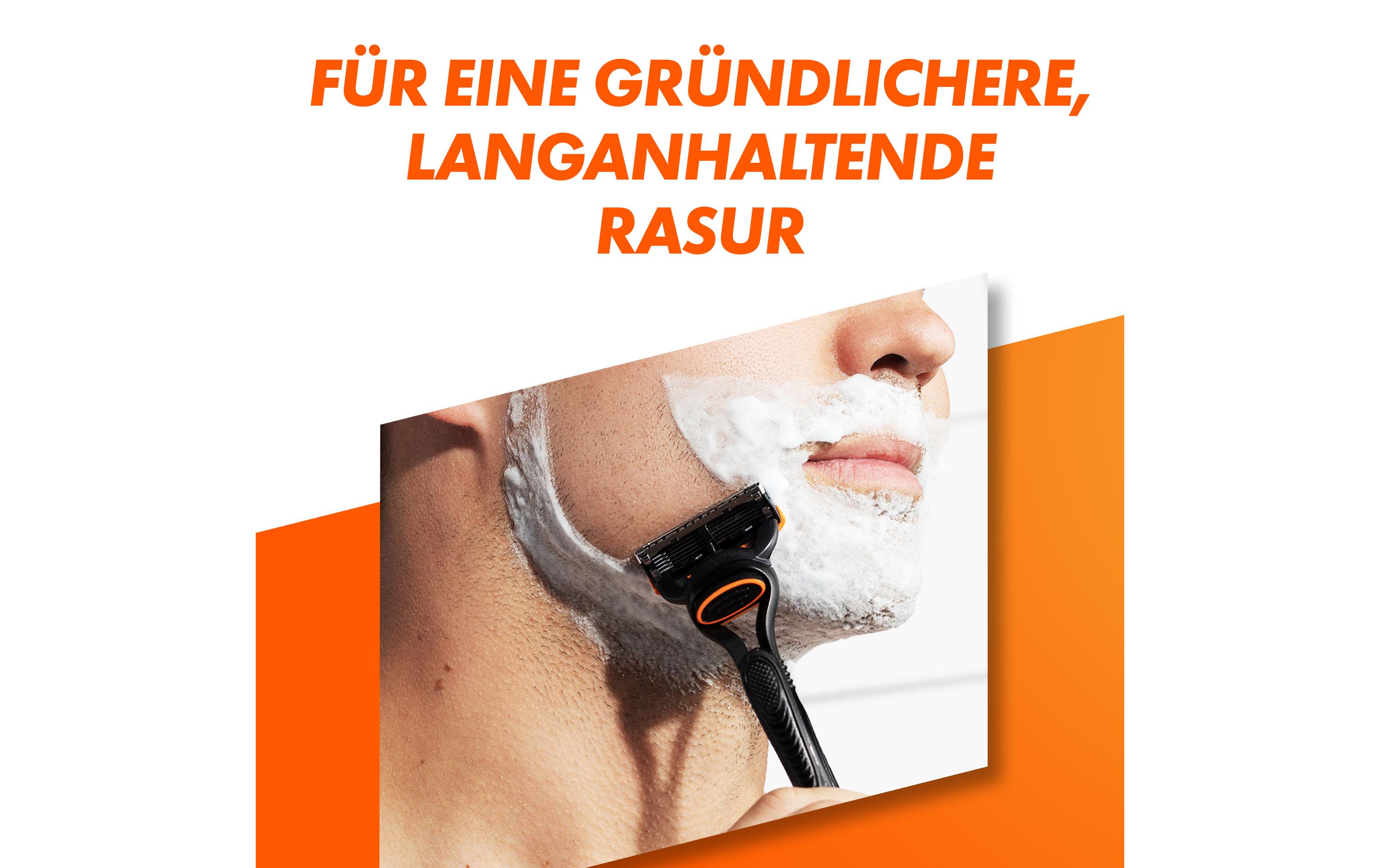 Rasierer Fusion5Herrenrasierer mit Gleitstreifen für eine gründliche Rasur