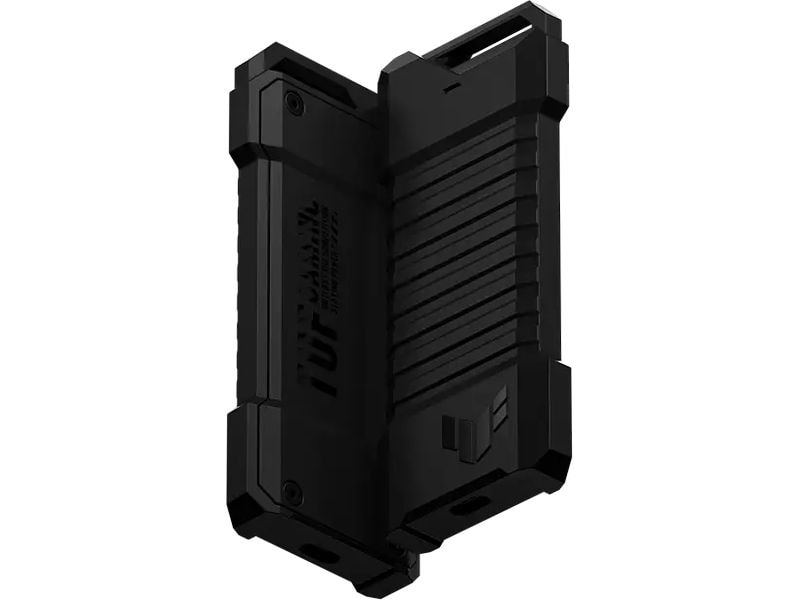 ASUS Externes Gehäuse TUF Gaming A1 (ESD-T1A) M.2 SSD Gehäuse USB-C 3.1 mit duale M.2 NVMe PCIe- und SATA-Schnittstellen