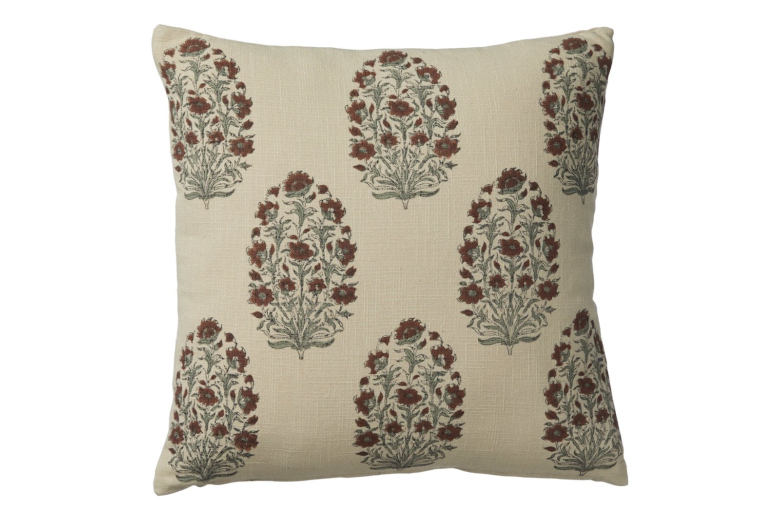 Gilly putetrekk Beige og rød 50x50 cm