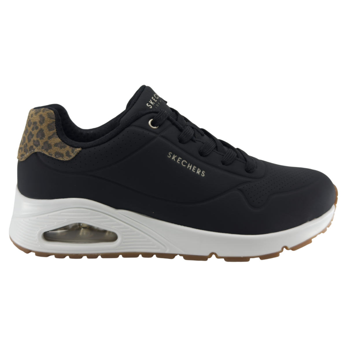 Sneakers, kvinder, sort/leo
