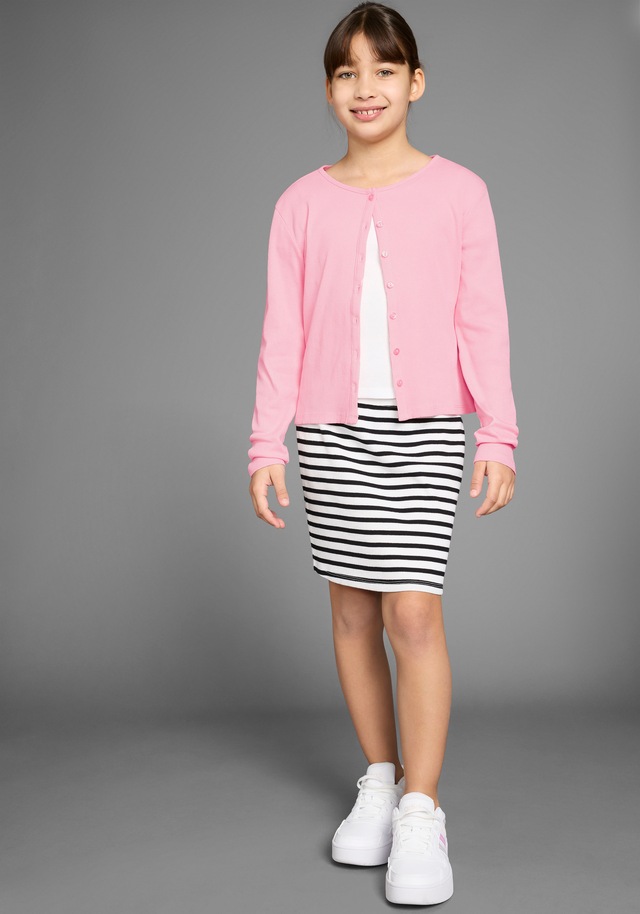 KIDSWORLD Sweatjacke »Shirtjacke aus weichem Rippmaterial«, Feine Shirtjacke für jeden Anlass