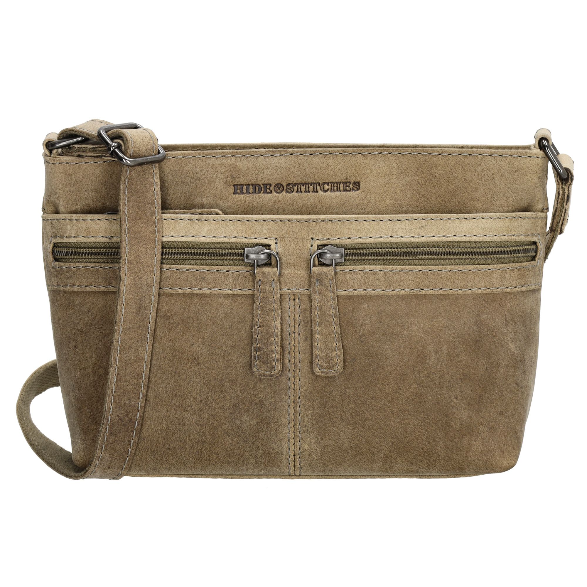 Hide & Stitches Idaho Schoudertas S Donkerzand