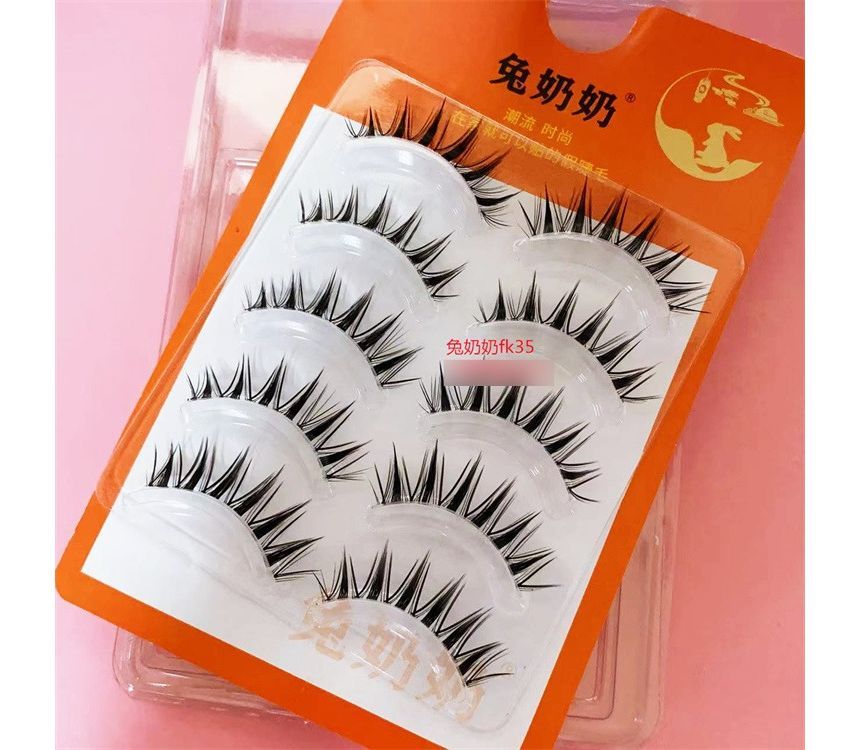 Mogugu - Set van 5 paar: Doll Eye Spiky valse wimpers