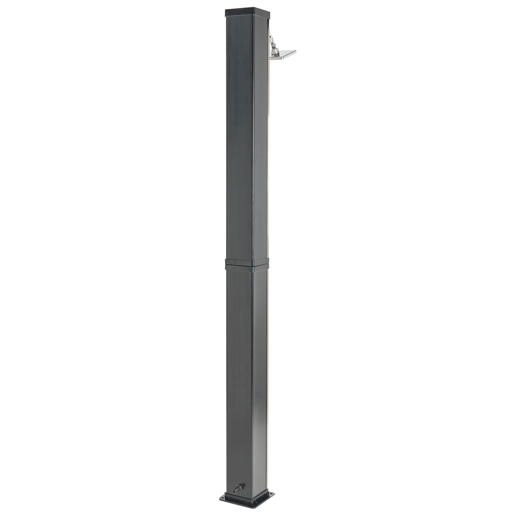 Beliani - BUENOS - Buitendouche op zonne-energie - Zwart - PVC
