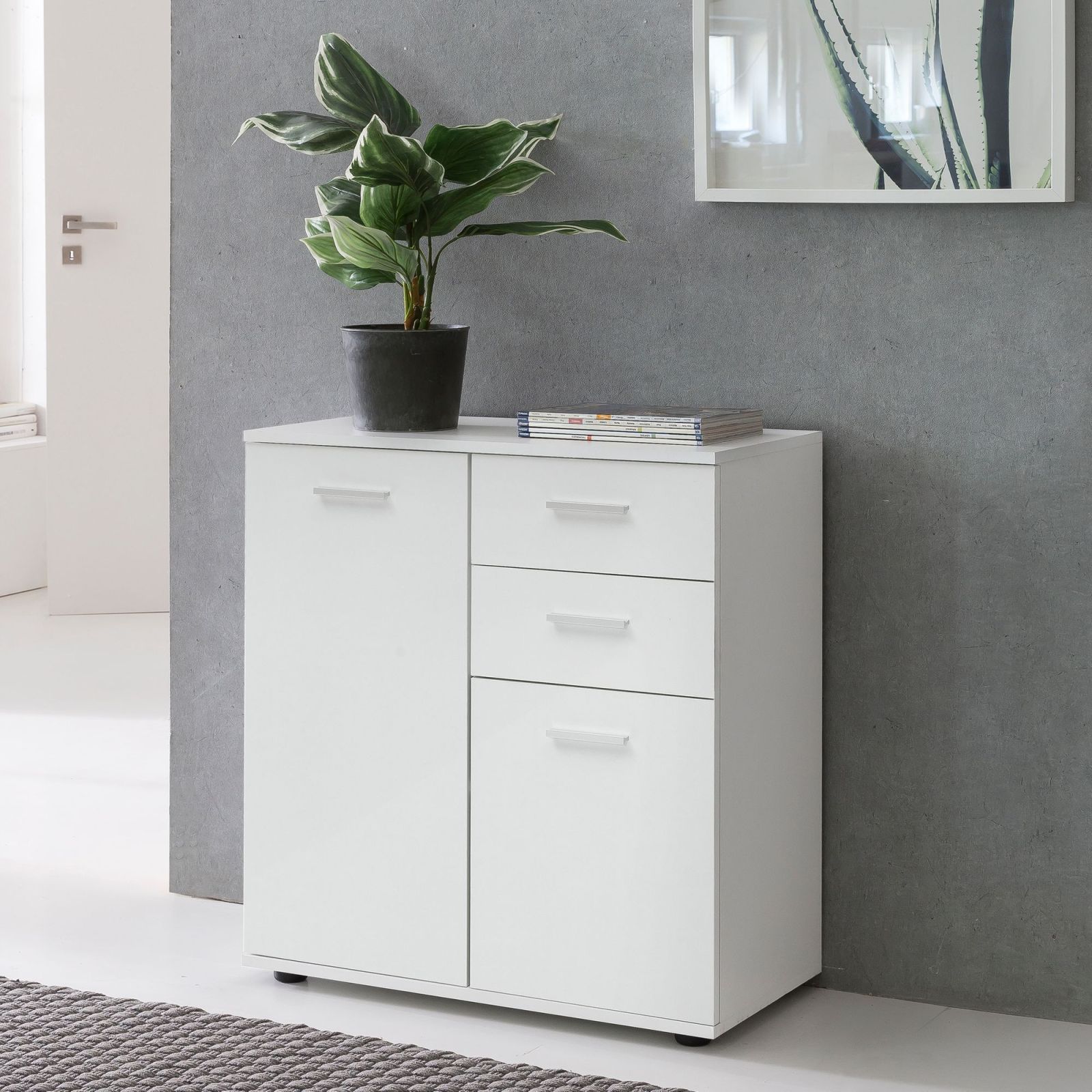 Kommode - weiß - 71 cm breit