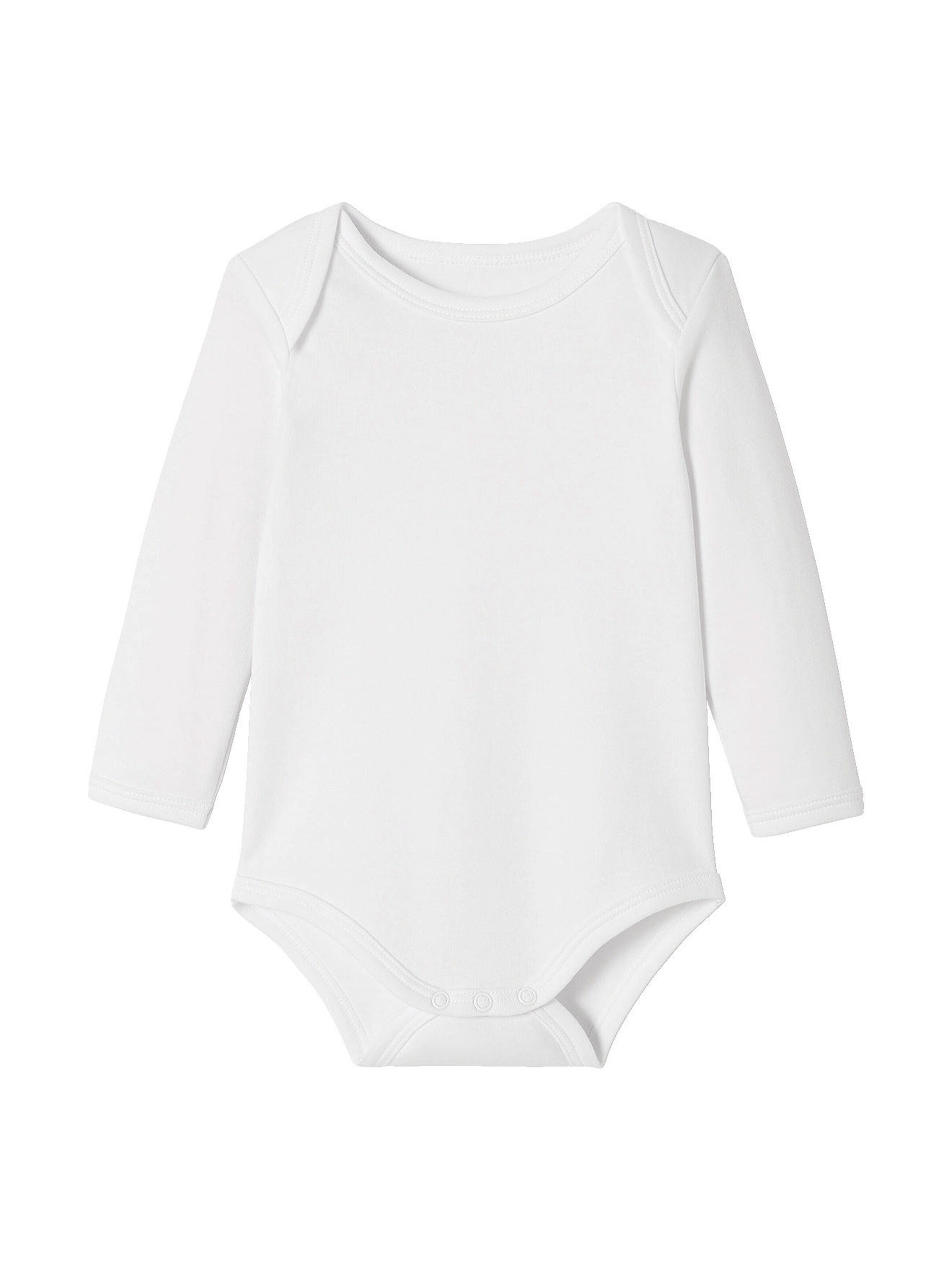 Vertbaudet 5er-Pack Baby Schlupfbodys, Langarm BASIC pack weiß