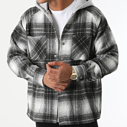 Surchemise Carreaux Gris Blanc