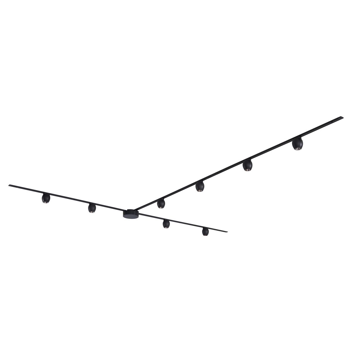 Modern railsysteem met 8 spots zwart 1-fase - Magnetic Zagaye