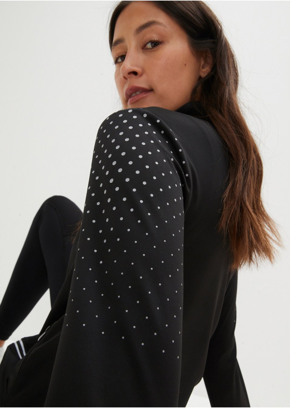 Veste longue thermo avec imprimé réfléchissant