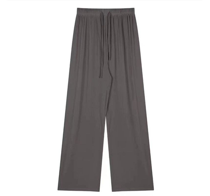 Monroll - Broek met rechte pijpen en trekkoord in de taille