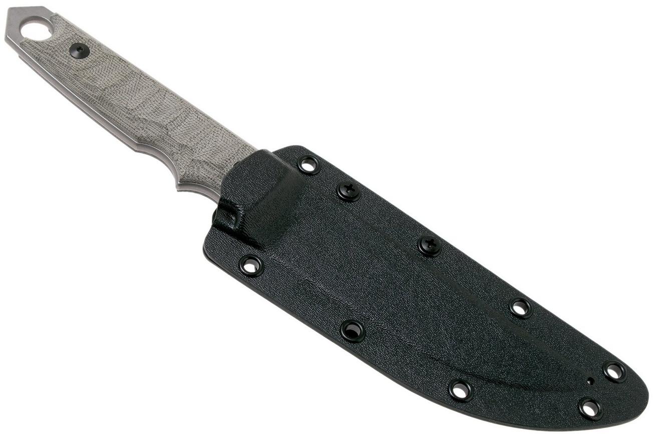 Fox Knives Ryu FX-634 MOD Green Canvas Micarta, vaststaand mes, Black Roc Knives design