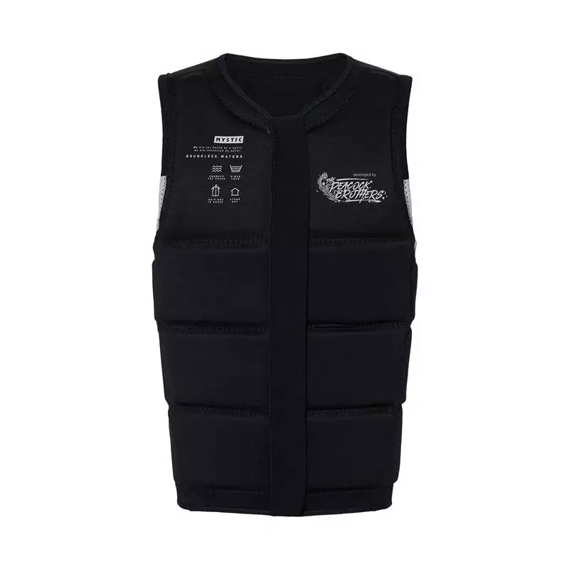 Gilet impact MYSTIC Peacock Fzip Wake Black / White