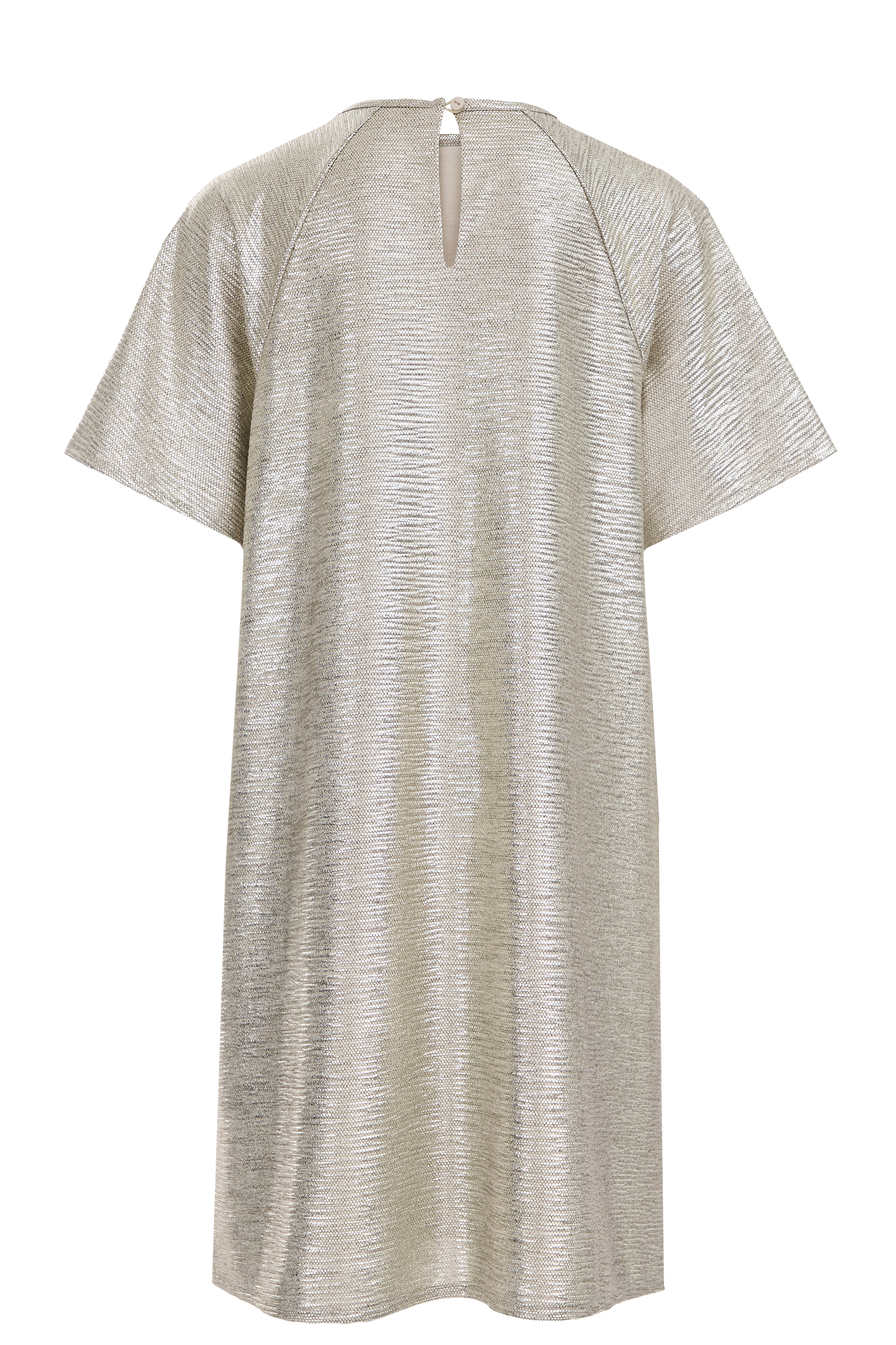 Meisjes jurk met metallic look WE Fashion Goud